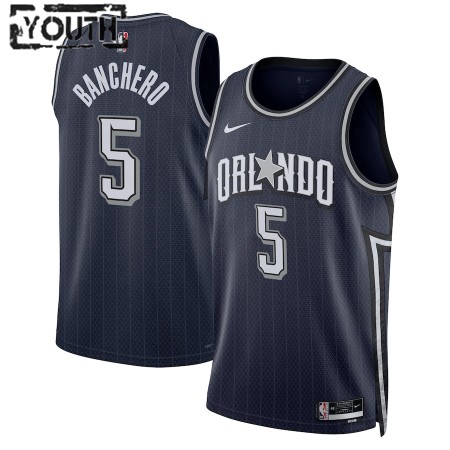 Camiseta Niños Orlando Magic Paolo Banchero 2023-24 Nike City Edition Navy Swingman Camiseta Niños Orlando Magic Paolo Banchero 2023-24 Nike City Edition Navy Swingman